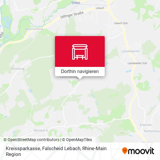Kreissparkasse, Falscheid Lebach Karte