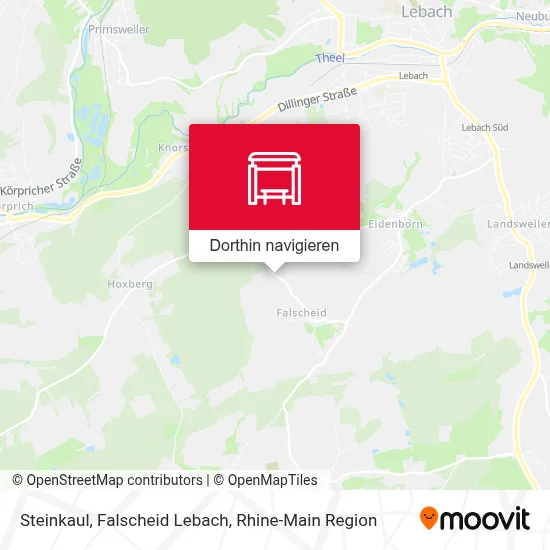 Steinkaul, Falscheid Lebach Karte