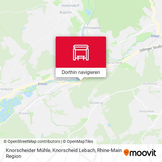 Knorscheider Mühle, Knorscheid Lebach Karte