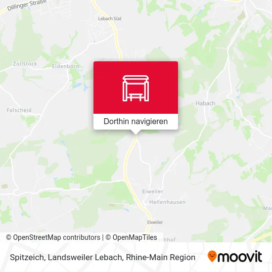 Spitzeich, Landsweiler Lebach Karte