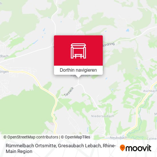 Rümmelbach Ortsmitte, Gresaubach Lebach Karte