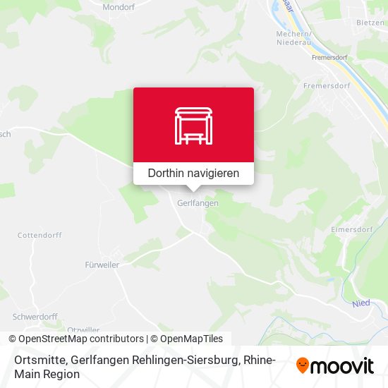 Ortsmitte, Gerlfangen Rehlingen-Siersburg Karte