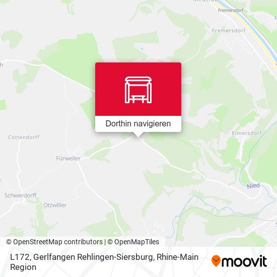 L172, Gerlfangen Rehlingen-Siersburg Karte