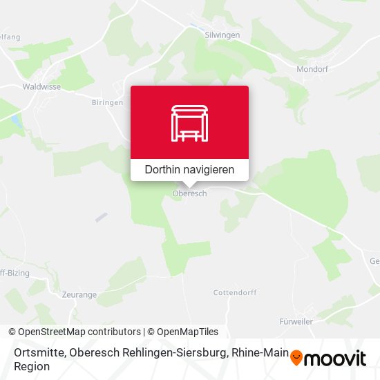 Ortsmitte, Oberesch Rehlingen-Siersburg Karte