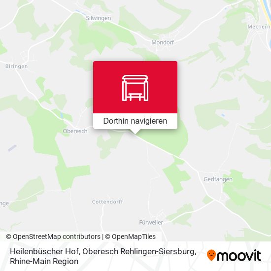 Heilenbüscher Hof, Oberesch Rehlingen-Siersburg Karte