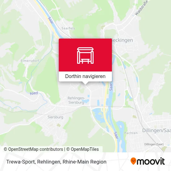 Trewa-Sport, Rehlingen Karte