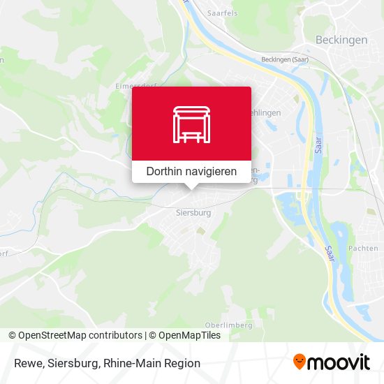 Rewe, Siersburg Karte