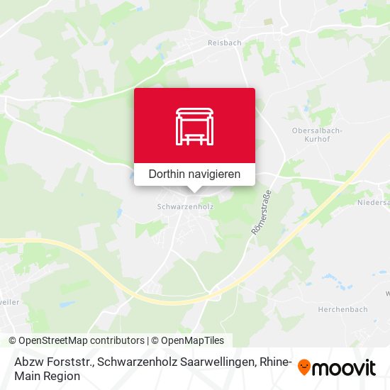 Abzw Forststr., Schwarzenholz Saarwellingen Karte