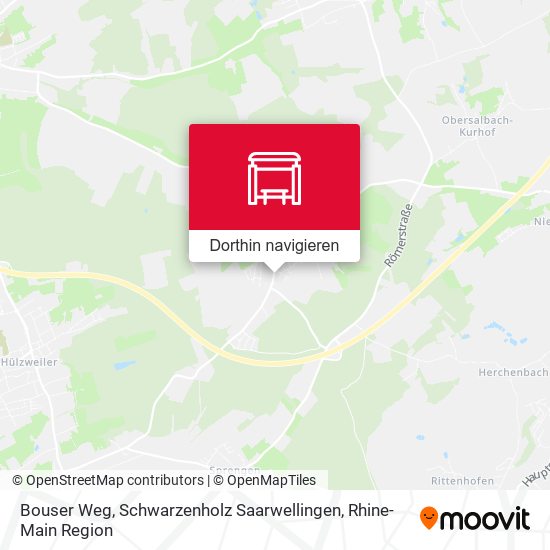 Bouser Weg, Schwarzenholz Saarwellingen Karte