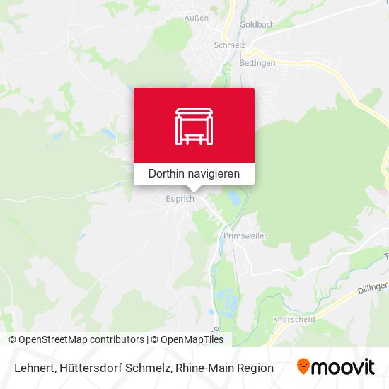 Lehnert, Hüttersdorf Schmelz Karte