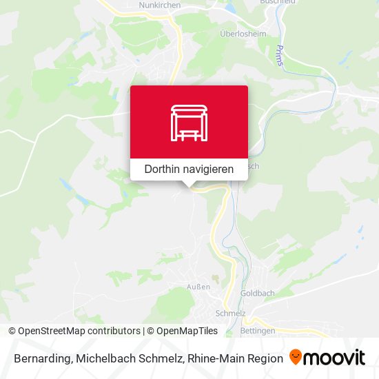 Bernarding, Michelbach Schmelz Karte