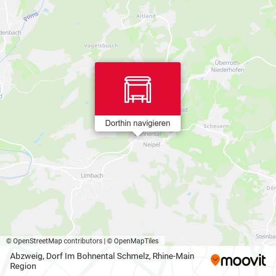 Abzweig, Dorf Im Bohnental Schmelz Karte