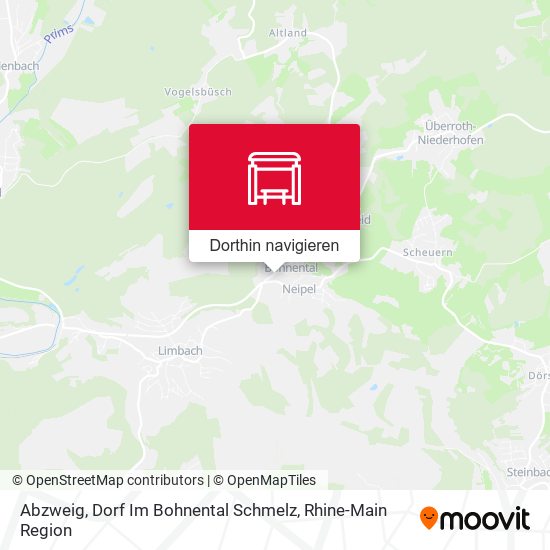 Abzweig, Dorf Im Bohnental Schmelz Karte