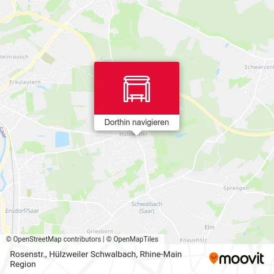 Rosenstr., Hülzweiler Schwalbach Karte