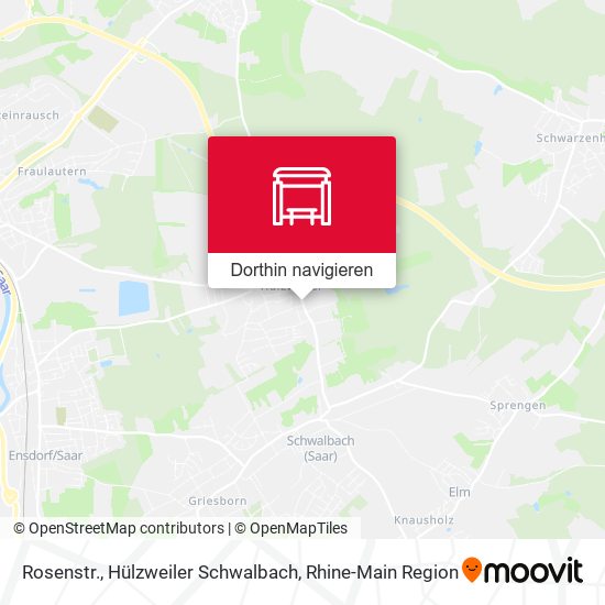 Rosenstr., Hülzweiler Schwalbach Karte