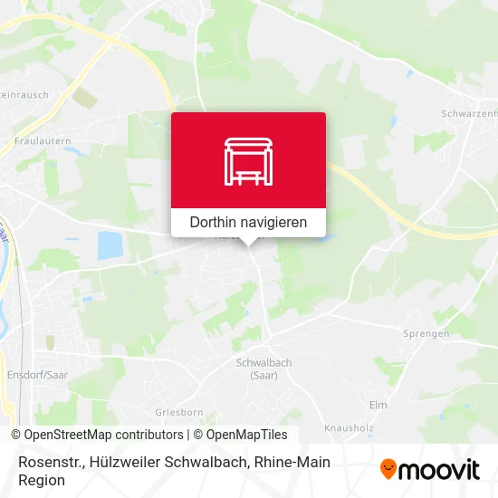 Rosenstr., Hülzweiler Schwalbach Karte