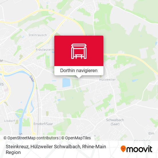 Steinkreuz, Hülzweiler Schwalbach Karte