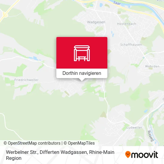 Werbelner Str., Differten Wadgassen Karte