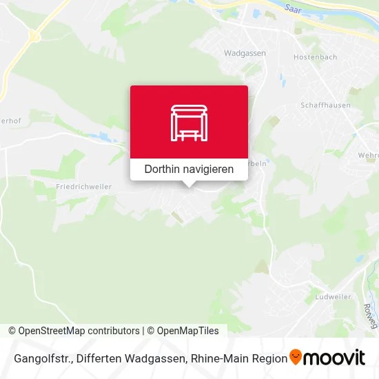 Gangolfstr., Differten Wadgassen Karte