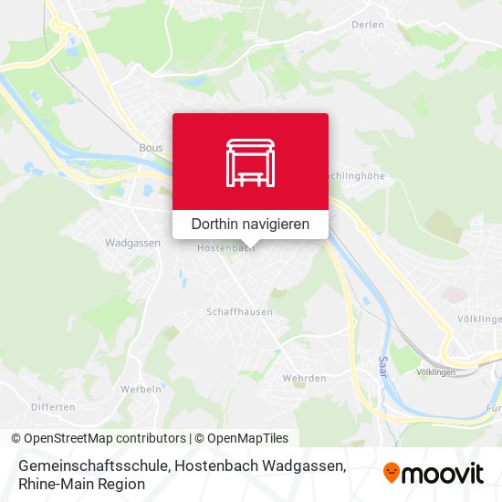 Gemeinschaftsschule, Hostenbach Wadgassen Karte