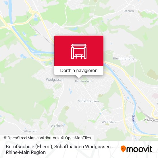 Berufsschule (Ehem.), Schaffhausen Wadgassen Karte