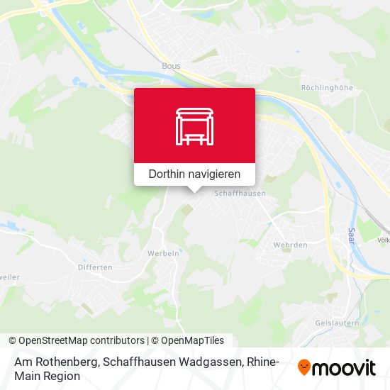 Am Rothenberg, Schaffhausen Wadgassen Karte