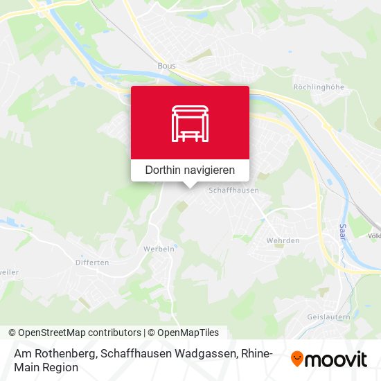 Am Rothenberg, Schaffhausen Wadgassen Karte