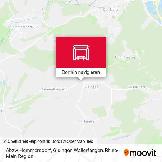 Abzw Hemmersdorf, Gisingen Wallerfangen Karte