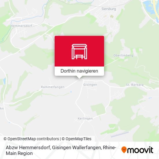 Abzw Hemmersdorf, Gisingen Wallerfangen Karte
