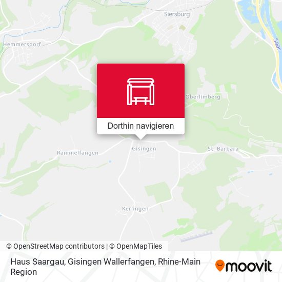 Haus Saargau, Gisingen Wallerfangen Karte