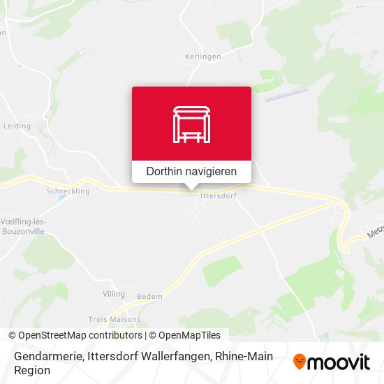 Gendarmerie, Ittersdorf Wallerfangen Karte