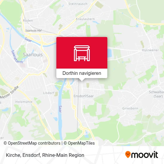 Kirche, Ensdorf Karte