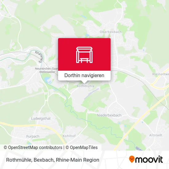 Rothmühle, Bexbach Karte