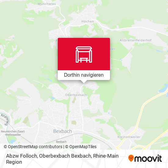 Abzw Folloch, Oberbexbach Bexbach Karte