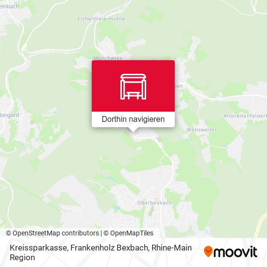 Kreissparkasse, Frankenholz Bexbach Karte