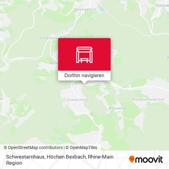 Schwesternhaus, Höchen Bexbach Karte