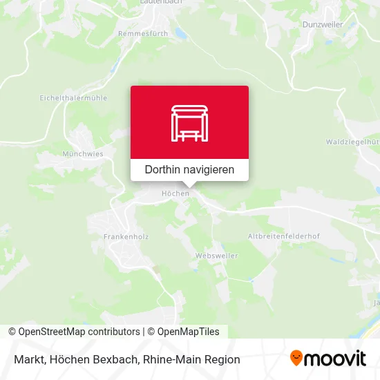 Markt, Höchen Bexbach Karte