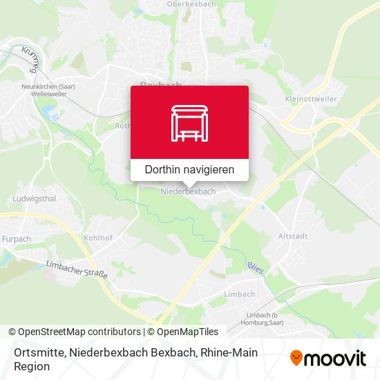Ortsmitte, Niederbexbach Bexbach Karte