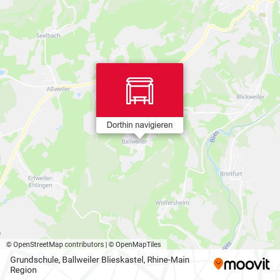 Grundschule, Ballweiler Blieskastel Karte