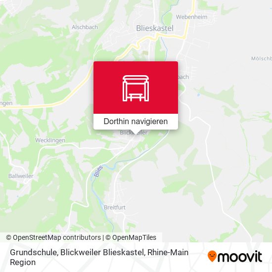 Grundschule, Blickweiler Blieskastel Karte