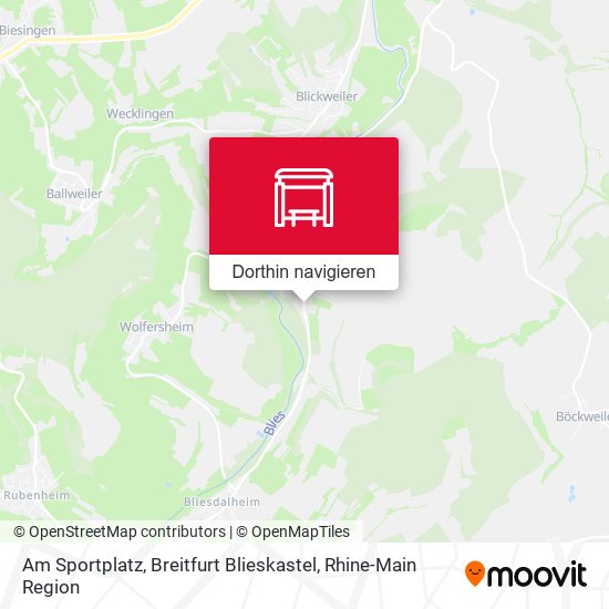 Am Sportplatz, Breitfurt Blieskastel Karte