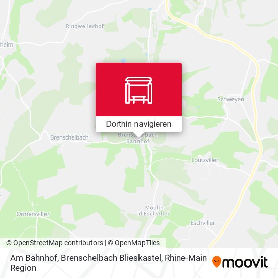 Am Bahnhof, Brenschelbach Blieskastel Karte