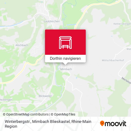 Winterbergstr., Mimbach Blieskastel Karte