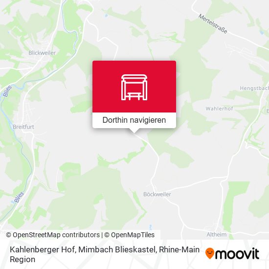 Kahlenberger Hof, Mimbach Blieskastel Karte