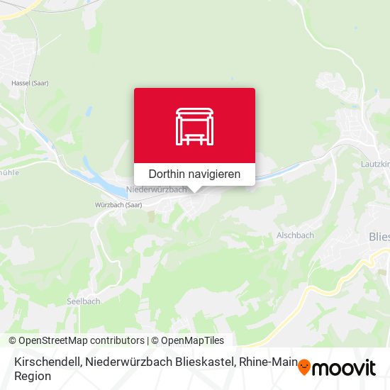 Kirschendell, Niederwürzbach Blieskastel Karte