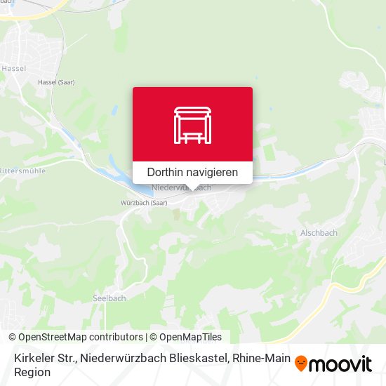 Kirkeler Str., Niederwürzbach Blieskastel Karte