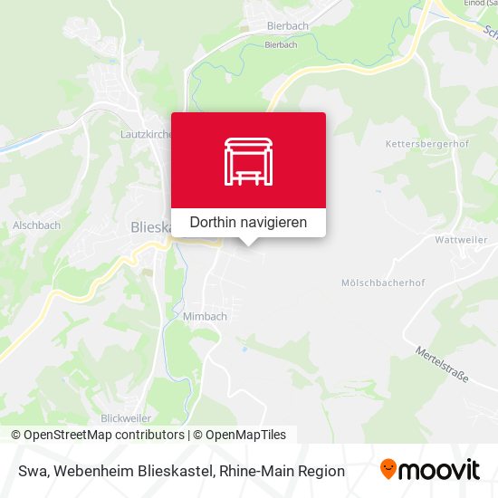 Swa, Webenheim Blieskastel Karte