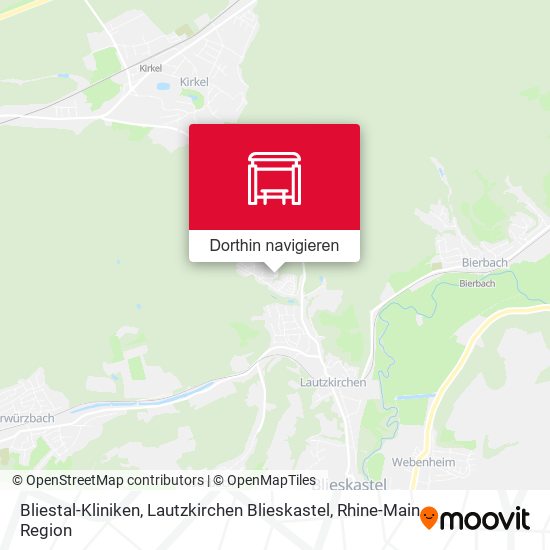 Bliestal-Kliniken, Lautzkirchen Blieskastel Karte