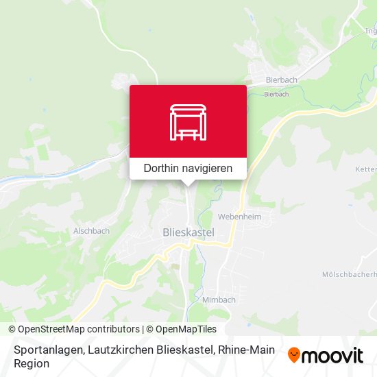 Sportanlagen, Lautzkirchen Blieskastel Karte