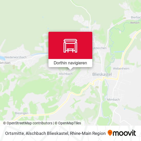 Ortsmitte, Alschbach Blieskastel Karte